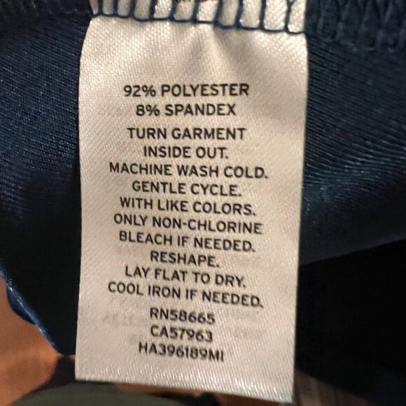 Halogen M Teal Stretch Wrap Dress Long Sleeve Knee-Length - Picture 10 of 10